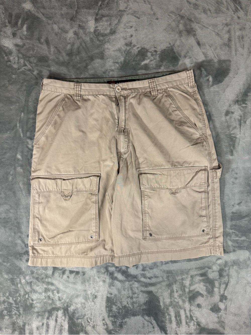 Plugg Men's Cargo Shorts in Khaki